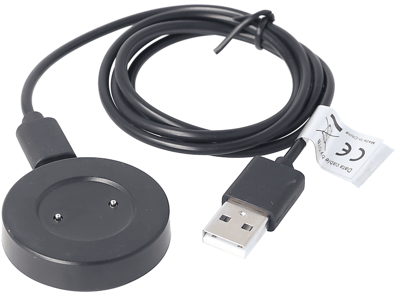 ACCUCELL USB Ladekabel, Ladeadapter passend für Huawei Watch GT USB-Adapter, USB-Kabel Universal, Schwarz