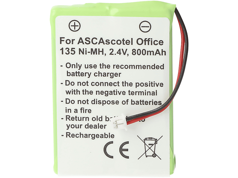 CellePhone Batteria Ni-MH Compatibile Con DeTeWe Aastra/Ascom - Foto 6