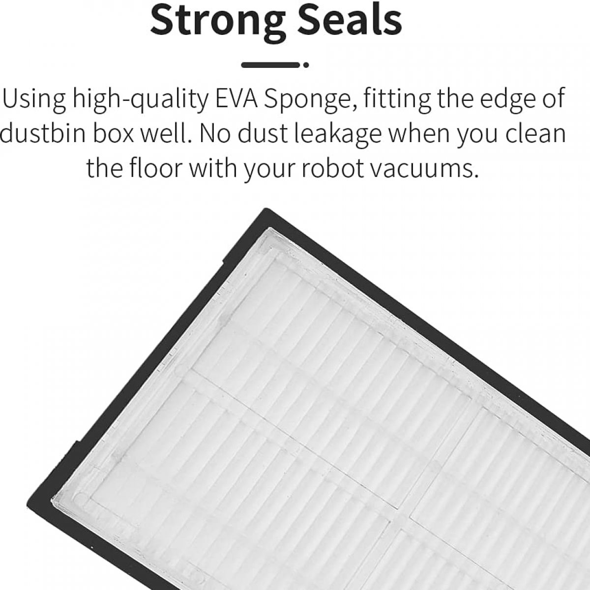 Filtr kosza na śmieci z czarną ramą, pokazujący wewnętrzną strukturę i tekst u góry.