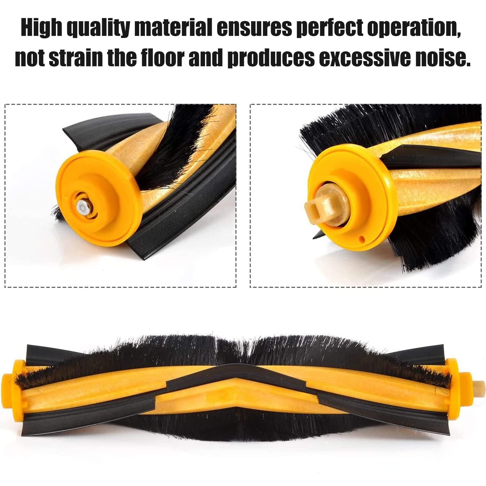 Zbliżenia części odkurzacza. Żółte i czarne elementy.