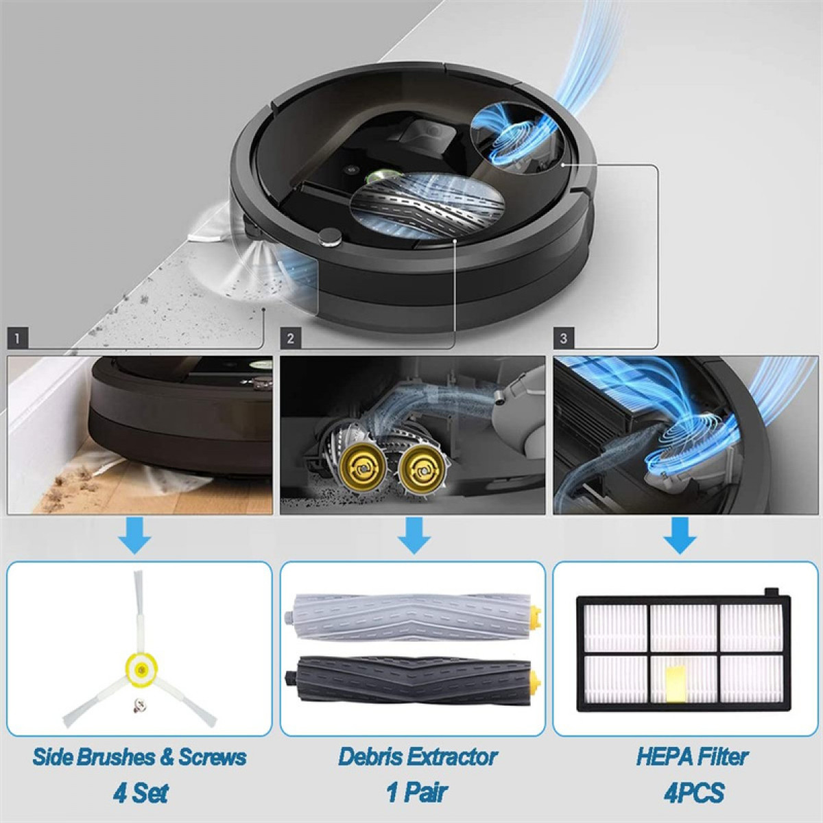 Zubehör Teile, 14 900 für 800 iRobot Serien Ersatzdüsen Roomba INF