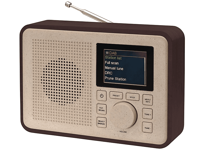 Bluetooth, DAB+, DENVER beige / Radio, Greenline DAB-60DW braun