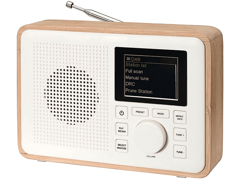 DENVER DAB-60LW Greenline Radio, DAB+, Bluetooth, beige / weiß
