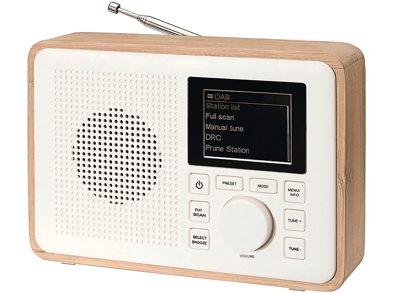 weiß / DENVER Bluetooth, Radio, DAB-60LW beige DAB+, Greenline