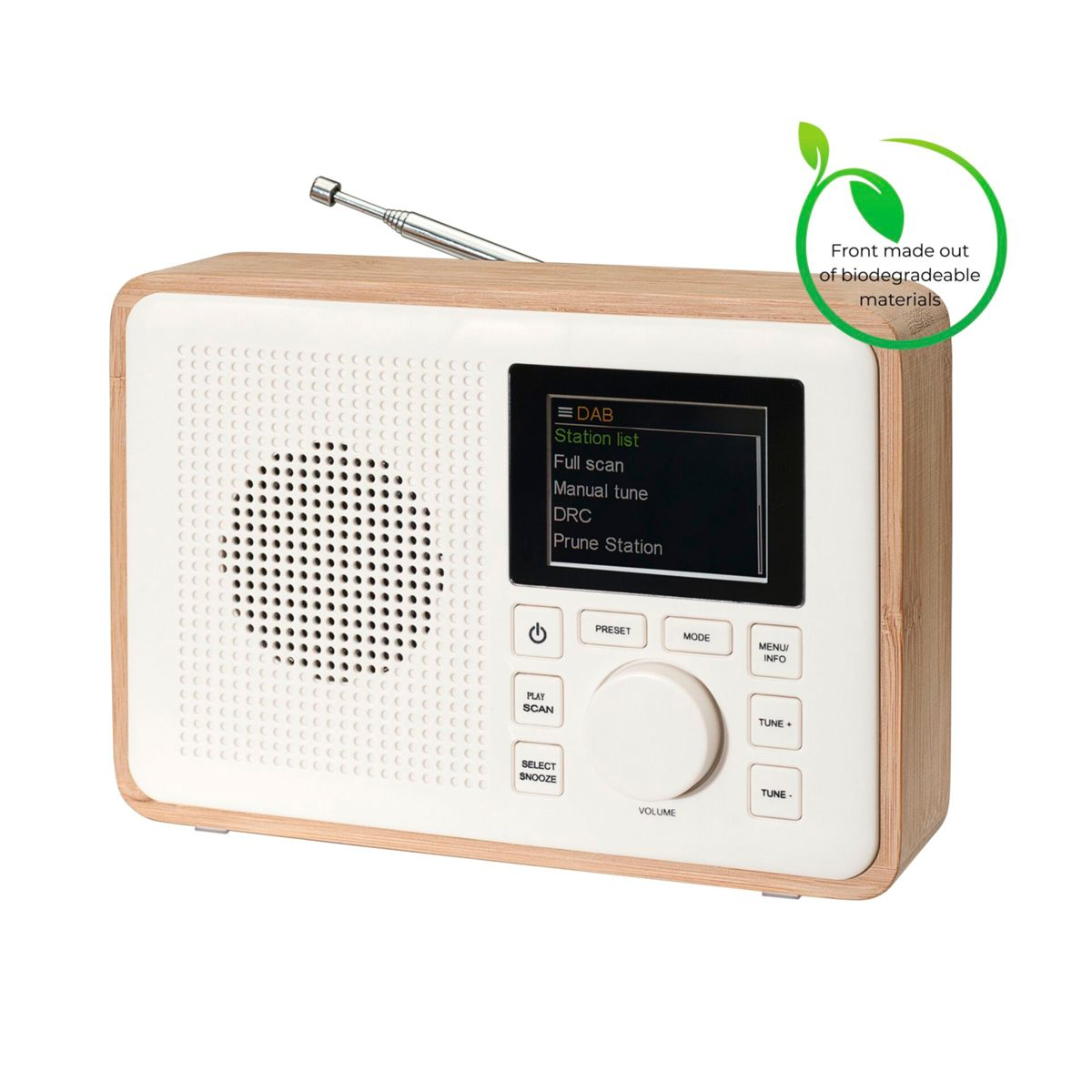 DENVER DAB-60LW DAB+, Greenline Radio, / beige weiß Bluetooth
