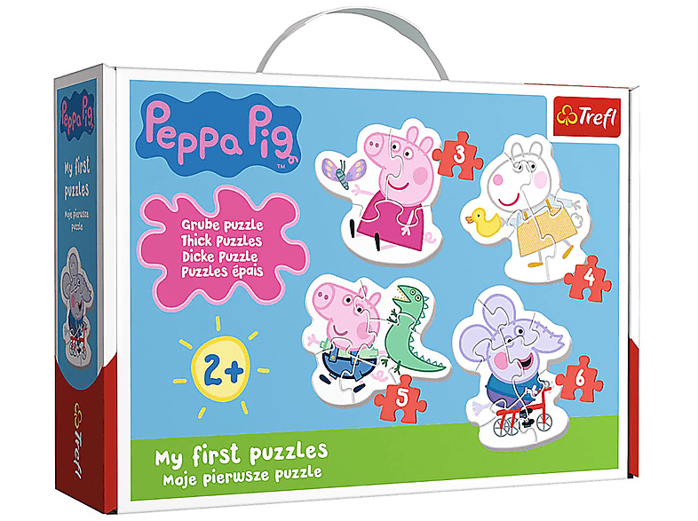 TREFL Peppa Pig Puzzle - Baby - Teile Puzzle 3-6 36086