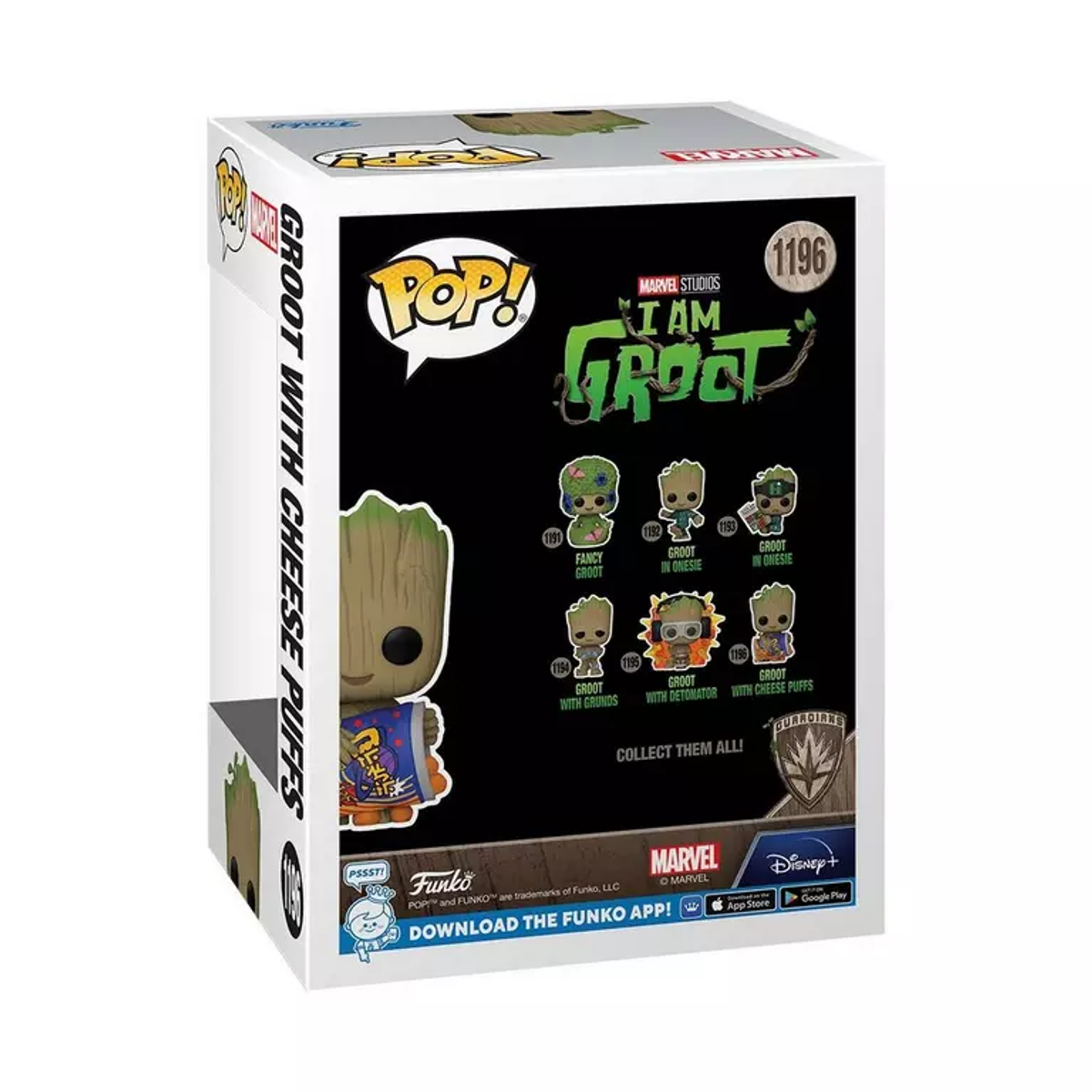 POP - Marvel Puffs -Groot - with I am Groot Cheese