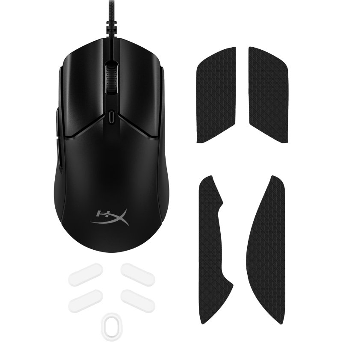 MOUSE GAMING HYPERX PULSEFIRE HASTE 2 WIRED, Collegamento USB, Ingresso: Otticamente a diodi laser, Scrolling a 2 direzioni, Risoluzione max 26000 dpi, Nero