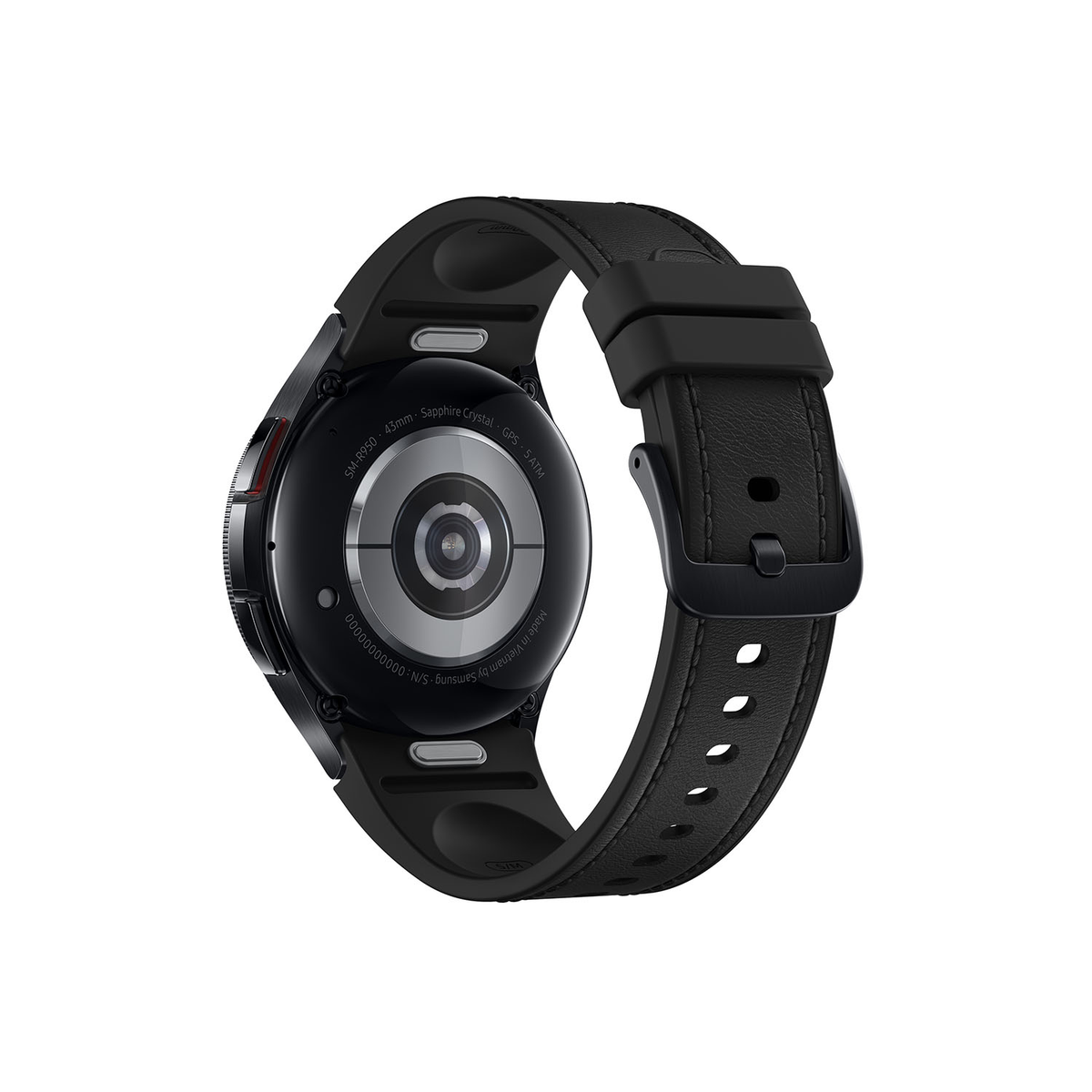 SAMSUNG Galaxy Watch6 Smartwatch Rostfreier Schwarz Stahl