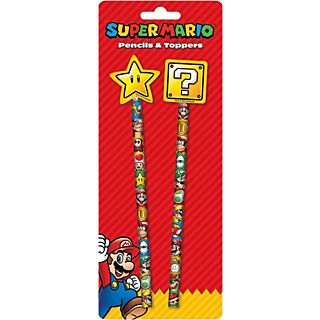 Pack papelería - PYRAMID Pencils & Toppers Super Mario