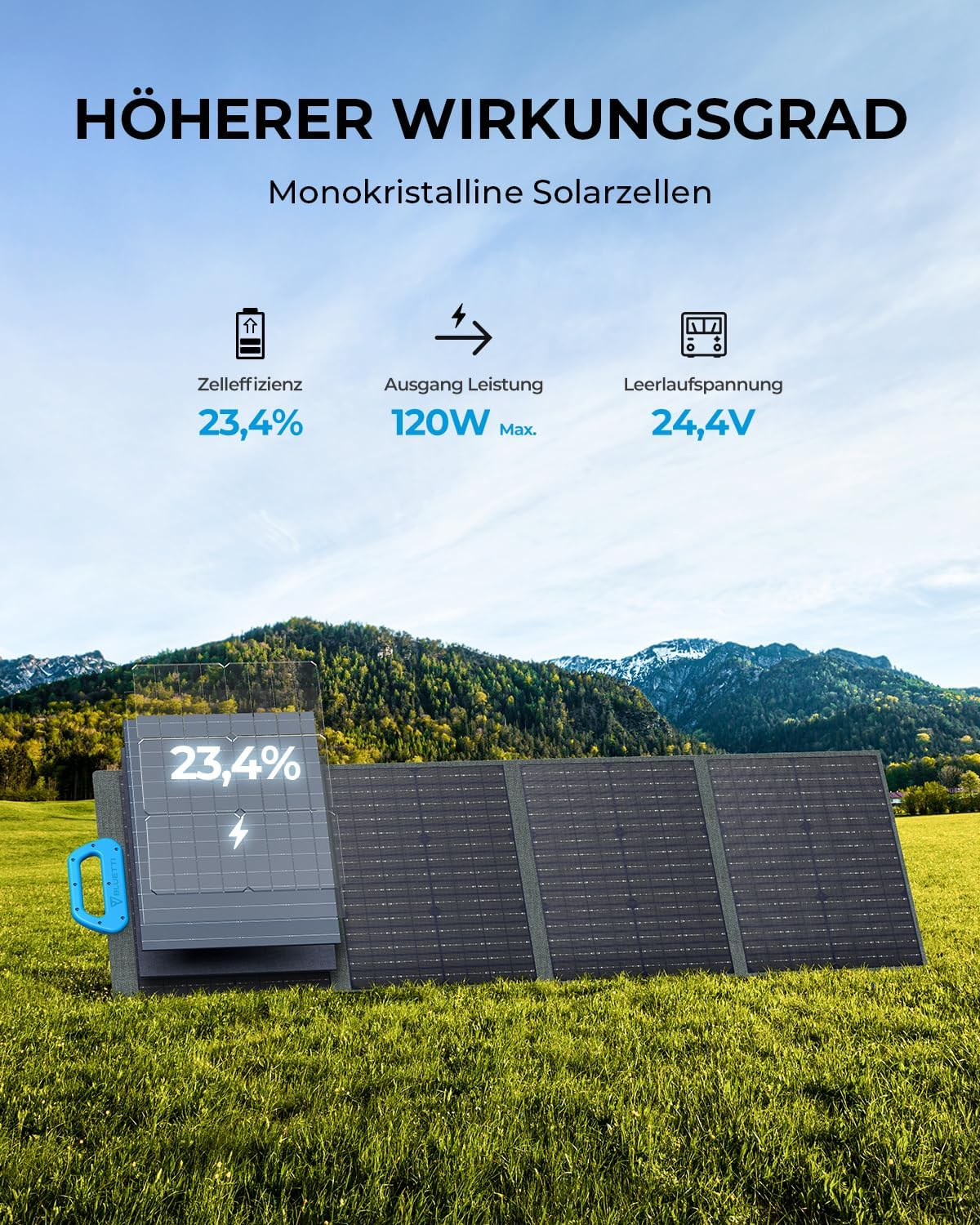 BLUETTI EB70 Solar Generator PV120 Solar mit Stromerzeuger panel Bausatz