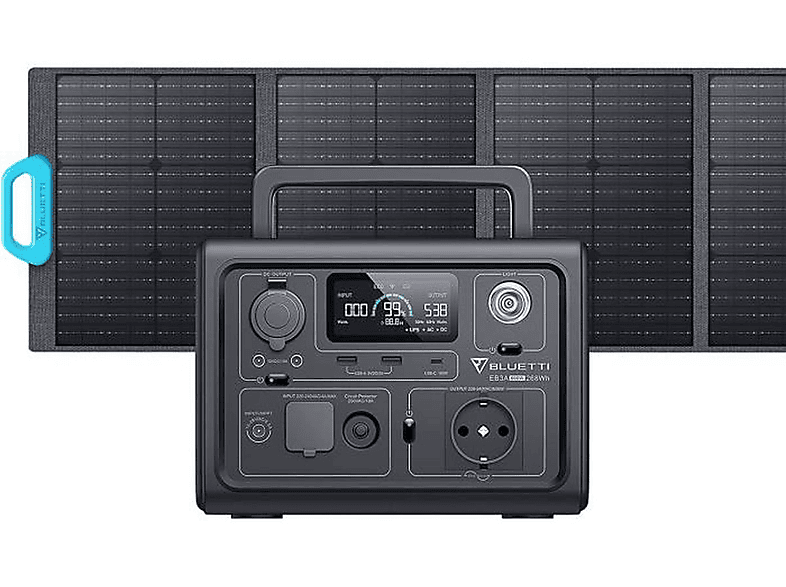 EB3A PV120 Solar BLUETTI panel mit Generator Stromerzeuger Solar Bausatz