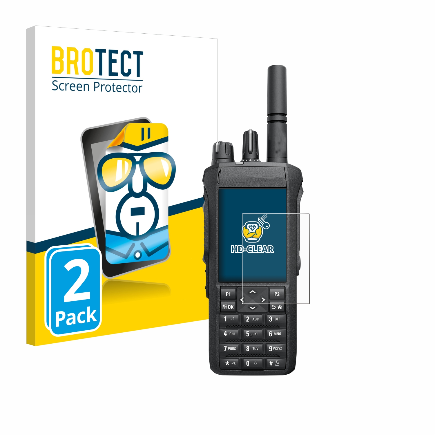 BROTECT 2x R7) Motorola klare Schutzfolie(für
