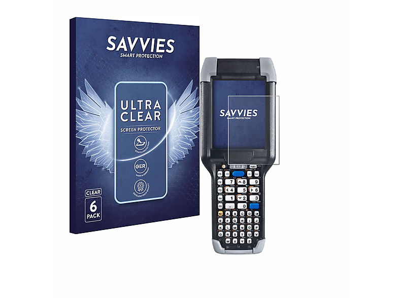 SAVVIES 6x klare Schutzfolie(für CK3X) Intermec