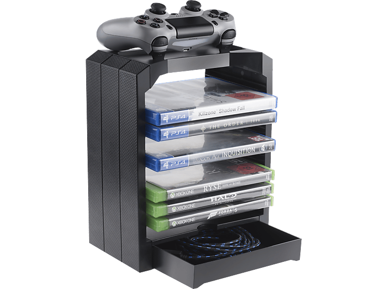 GEEKHOME Universal Games Storage Tower Aufbewahrungstower, Schwarz | Nintendo Switch Zubehör
