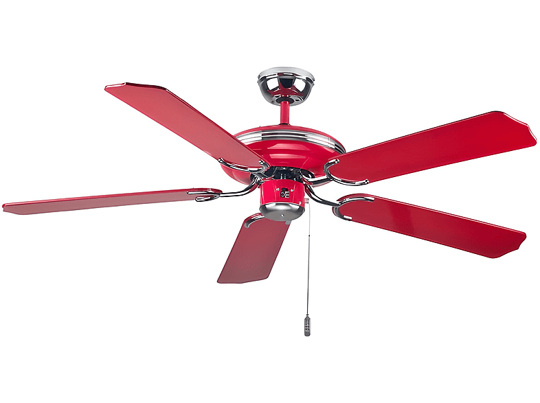 Rosso DEKO-ELEKTRO Mona Multicolor Watt) Deckenventilator (65