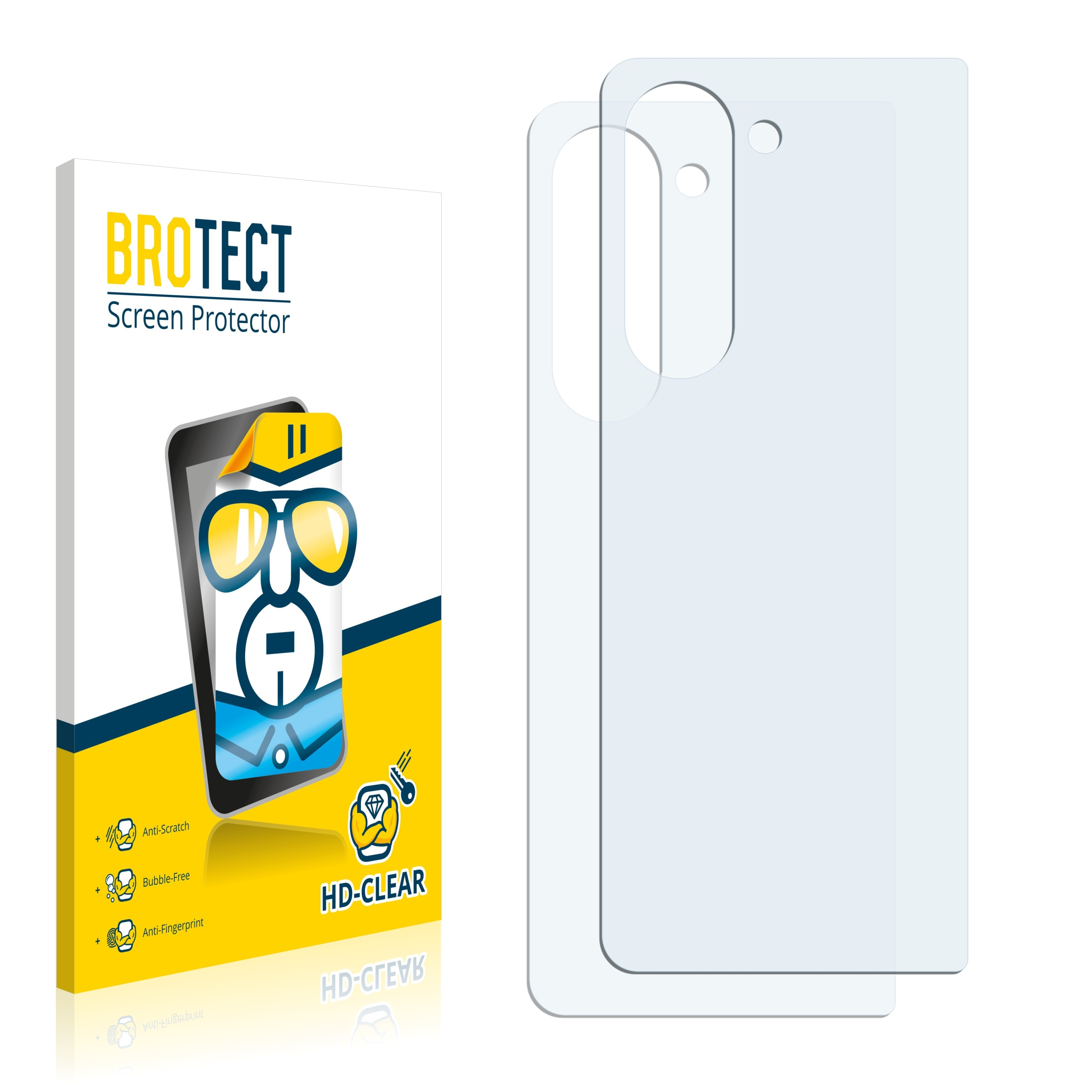Samsung BROTECT Galaxy Z 2x klare Fold Schutzfolie(für 5)