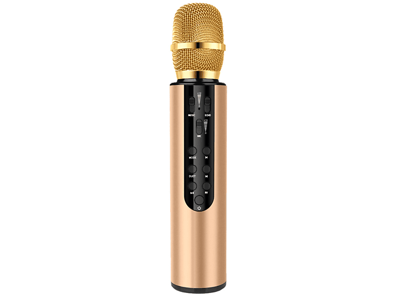 Vocal Mikrofon Goldenes Mikrofon drahtloses ENBAOXIN Selbstständige Reverb - Soundkarte, Gold