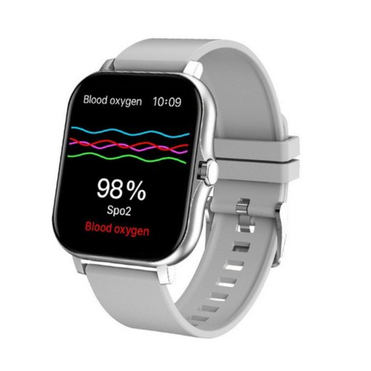 Silber ENBAOXIN Aluminium – gesundheitsbewusst Smartwatch 270 Silikon, mm, Stilvoll, funktional EKG-Sportuhr Smartwatch,Fitness,Intelligente und