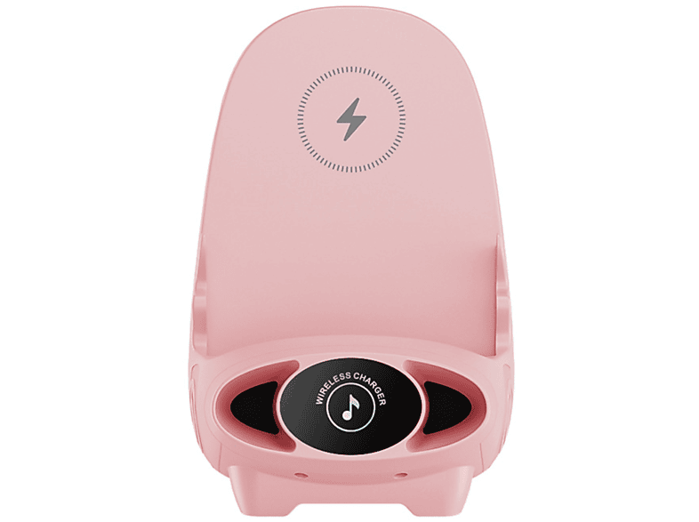 ENBAOXIN Rosa Desktop Standing Wireless Charger-Mobile Phone Holder, Horizontal oder Vertikal Ladegerät Ladegerät Kabellos-aufladbare-Telefone, Rosa