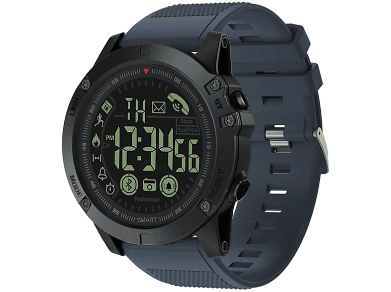 Sportmanagement, Batterielebensdauer extrem lange PR1 PU, Bluetooth-Synchronisation, Blau Smartwatch Smartwatch - ENBAOXIN