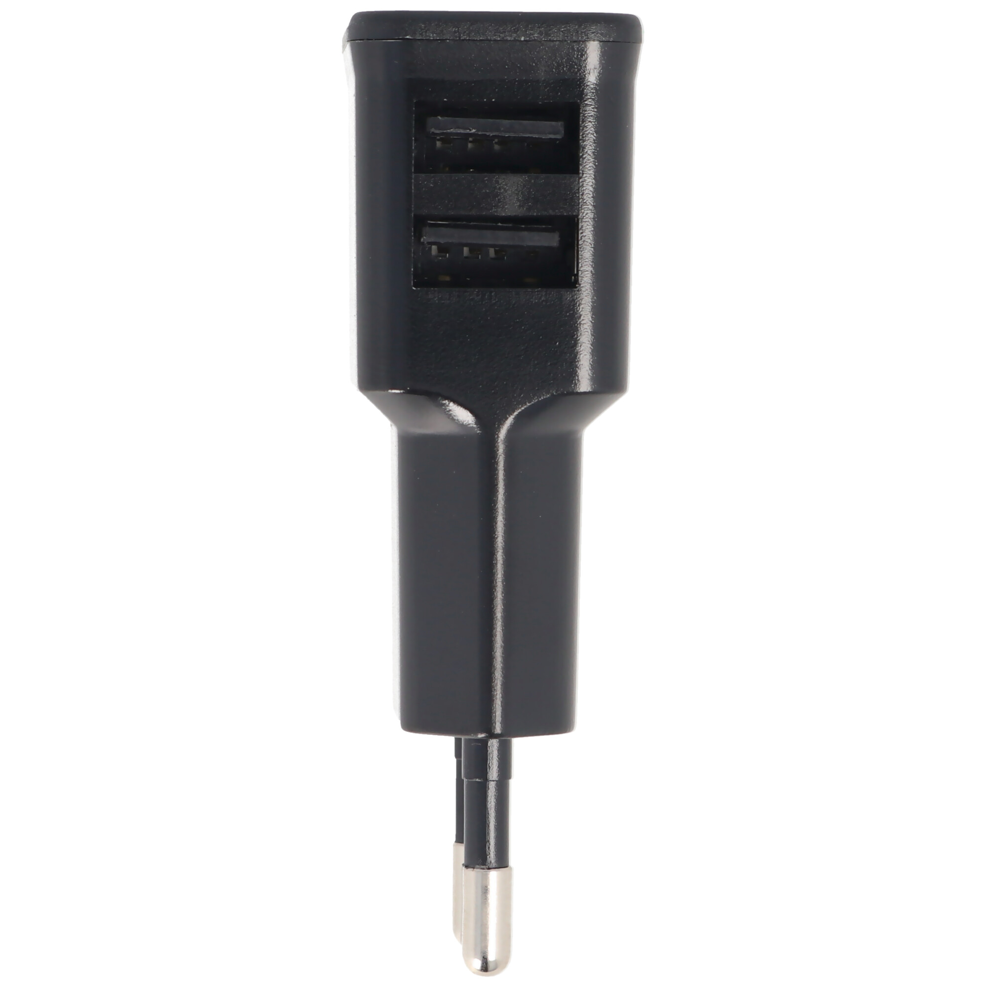 GOOBAY Dual Schwarz Ladegerät USB-Ladegerät 2,4 schwarz Ausgang, 2x A, Universal, USB