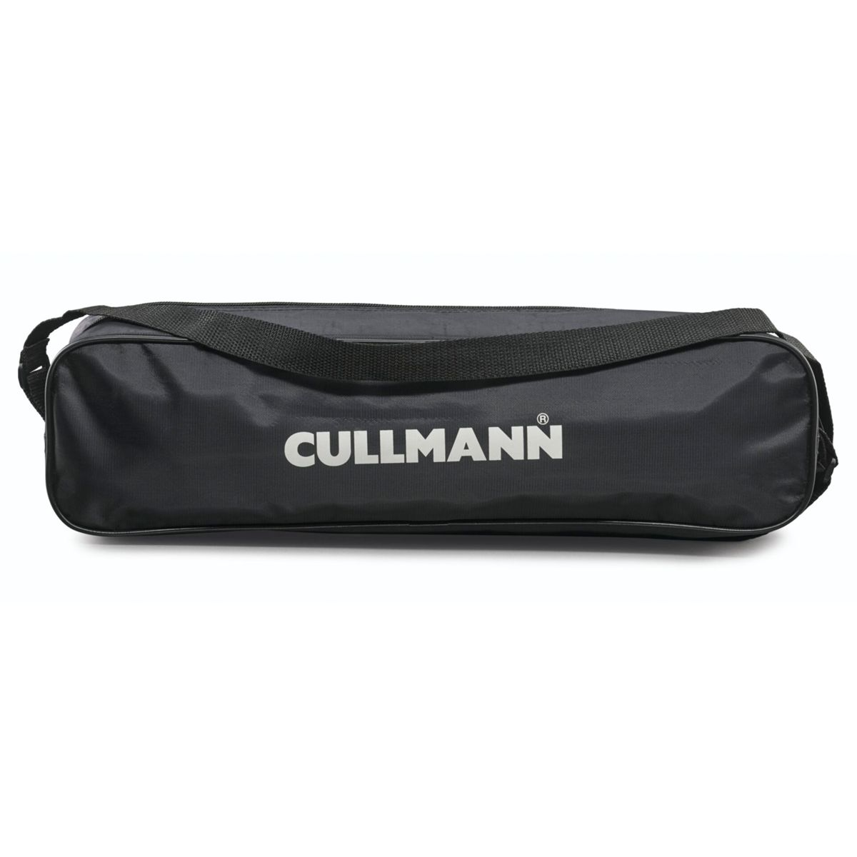 Una borsa nera con la scritta CULLMANN in bianco.