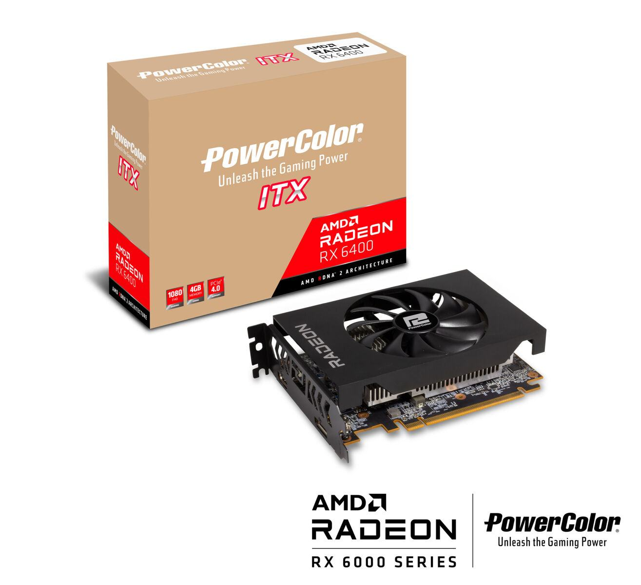 6400 AXRX (AMD, 4GBD6-DH Grafikkarte) POWERCOLOR