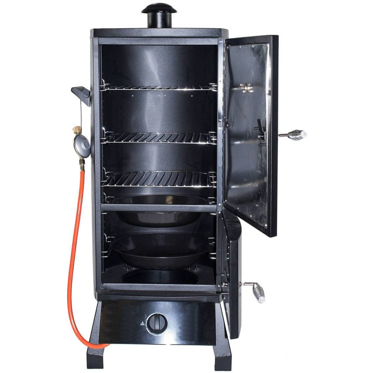 Portland FUEGO / EL Schwarz AY0317 Gas-Smoker,