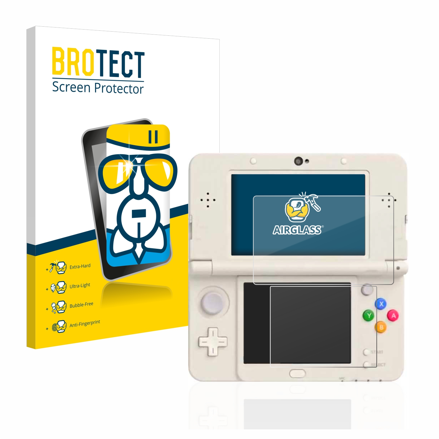 Airglass klare Nintendo New 3DS) BROTECT Schutzfolie(für