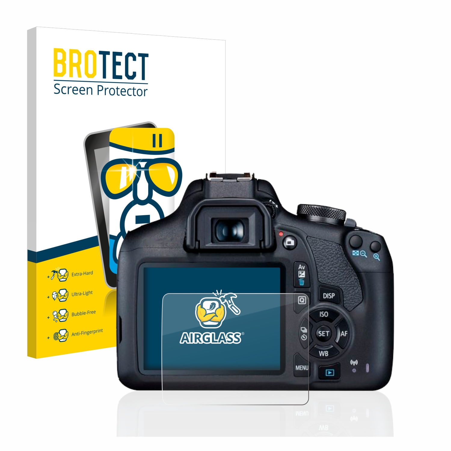 EOS BROTECT Airglass 2000D) Canon klare Schutzfolie(für