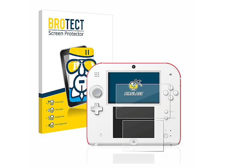 BROTECT Airglass klare Schutzfolie(für Nintendo 2DS)