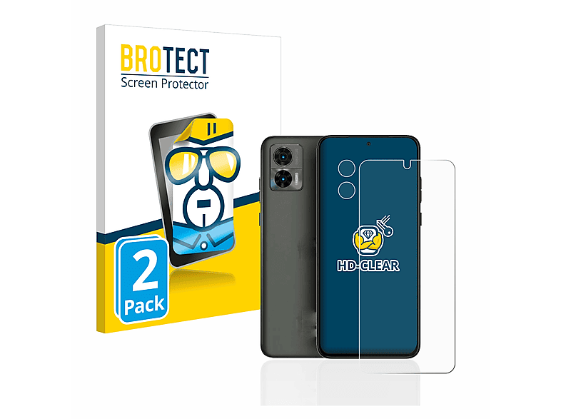 Motorola 30 BROTECT Edge 2x klare Neo) Schutzfolie(für