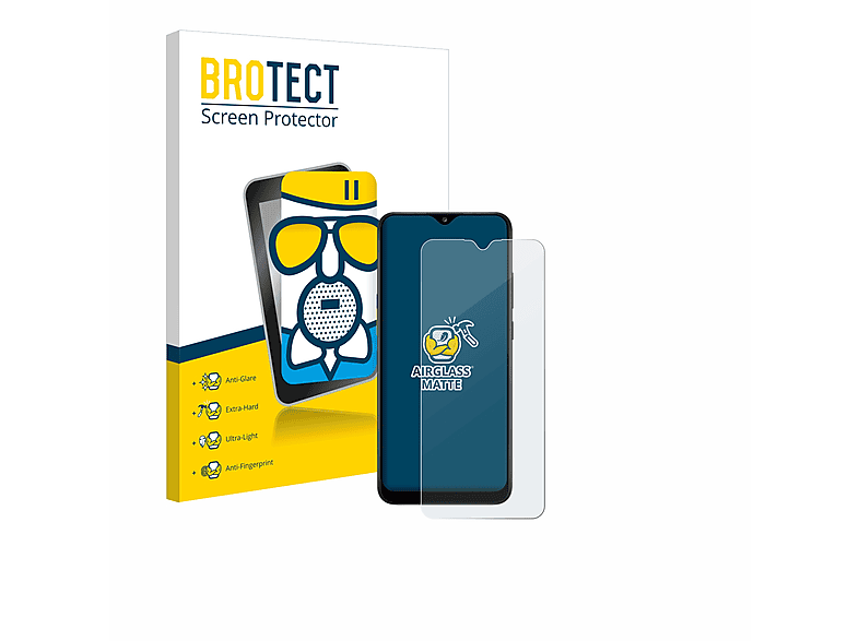 Airglass BROTECT Schutzfolie(für Samsung matte A02s) Galaxy