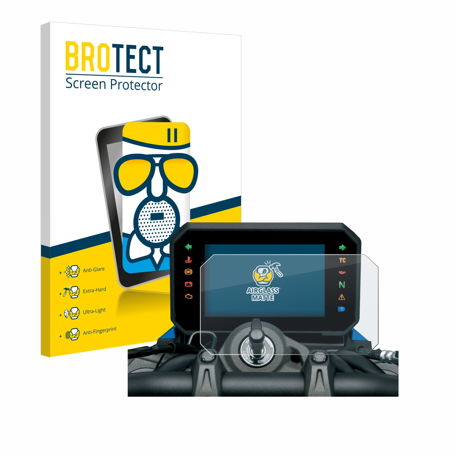 BROTECT Airglass matte Schutzfolie(für Suzuki GSX-8S 2023)