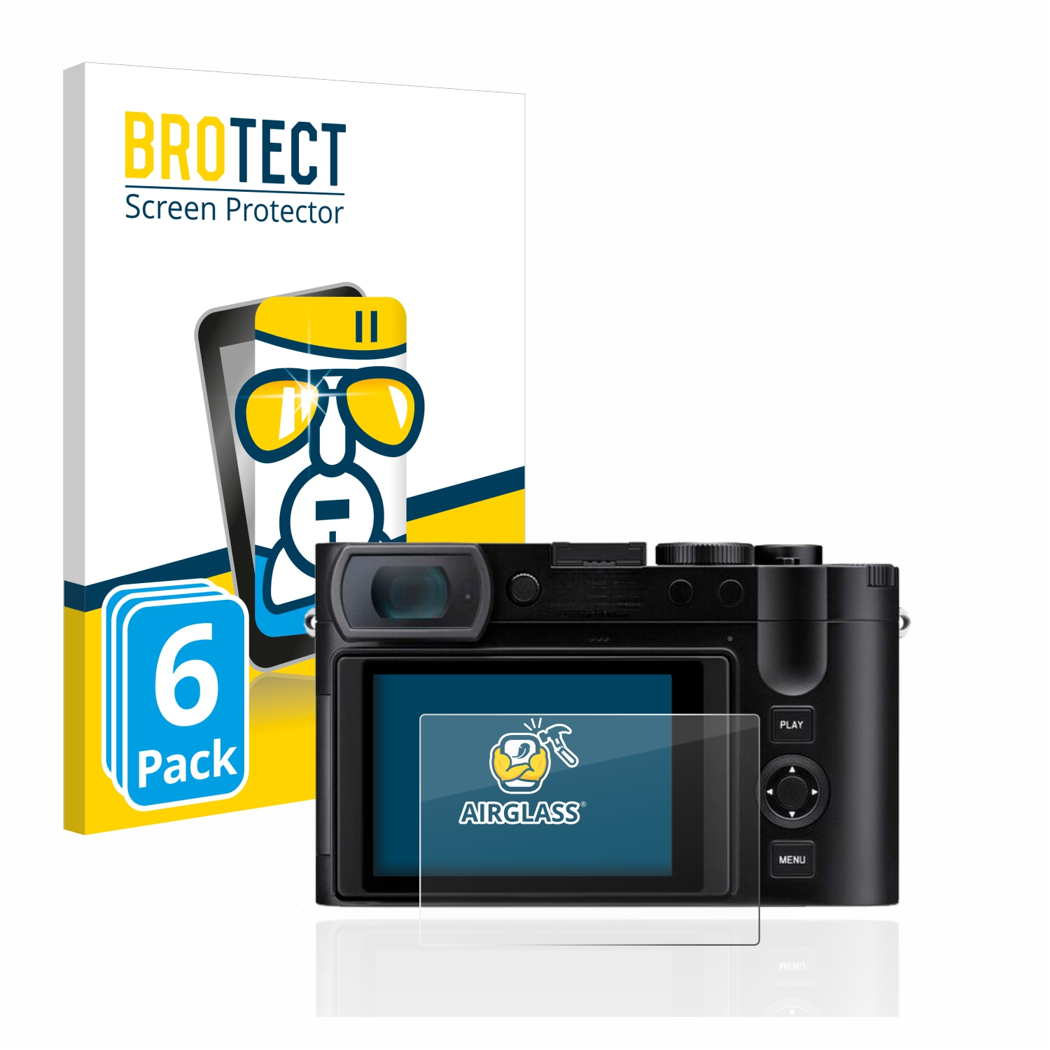 BROTECT Q3) Leica klare Schutzfolie(für Airglass 6x