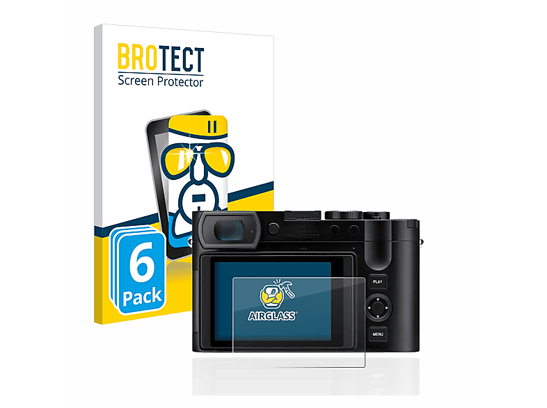 BROTECT 6x Airglass Q3) klare Schutzfolie(für Leica
