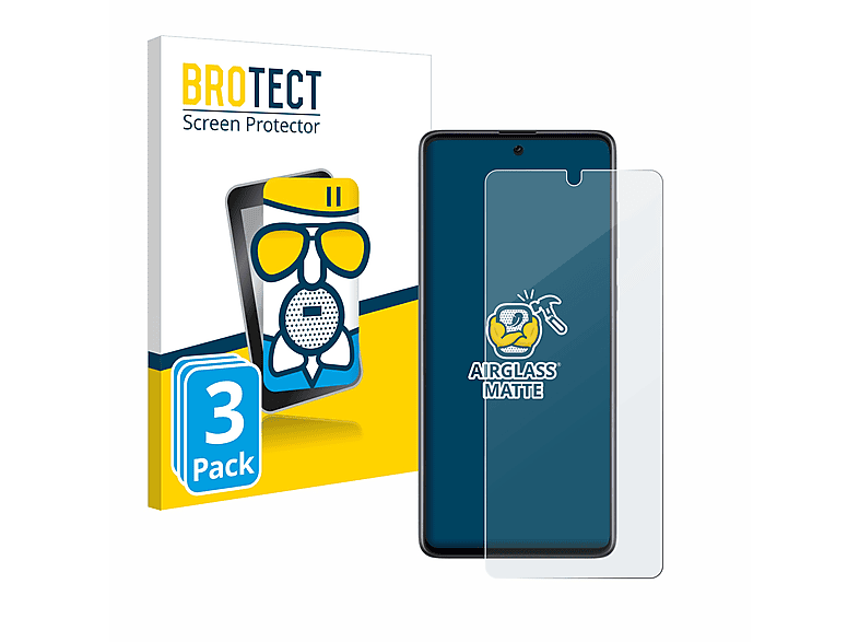 BROTECT 3x Airglass matte Schutzfolie(für Samsung Galaxy A71)
