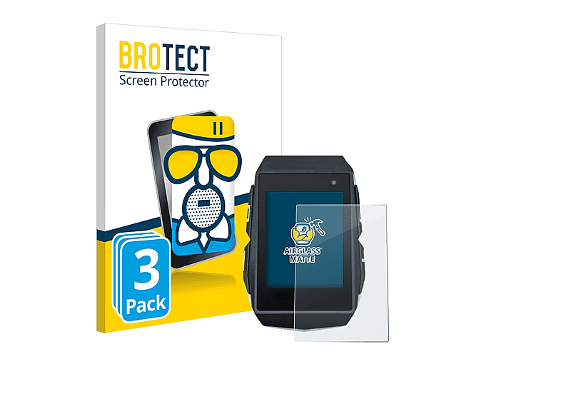 BROTECT 3x Airglass matte Schutzfolie(für Sigma ROX 11.1 Evo) | Navi-Taschen & -Schutzfolien