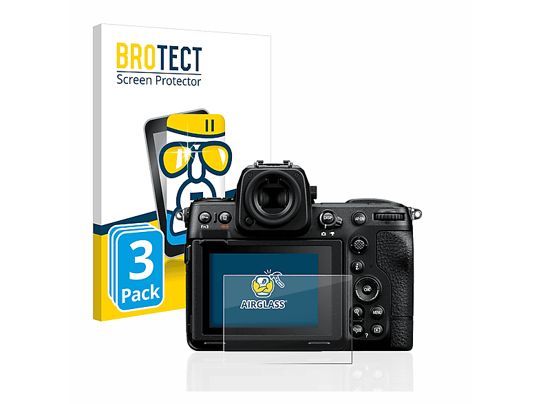 8) 3x BROTECT klare Airglass Nikon Z Schutzfolie(für