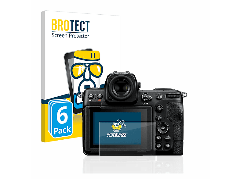 BROTECT 6x Airglass klare Schutzfolie(für Nikon Z 8)