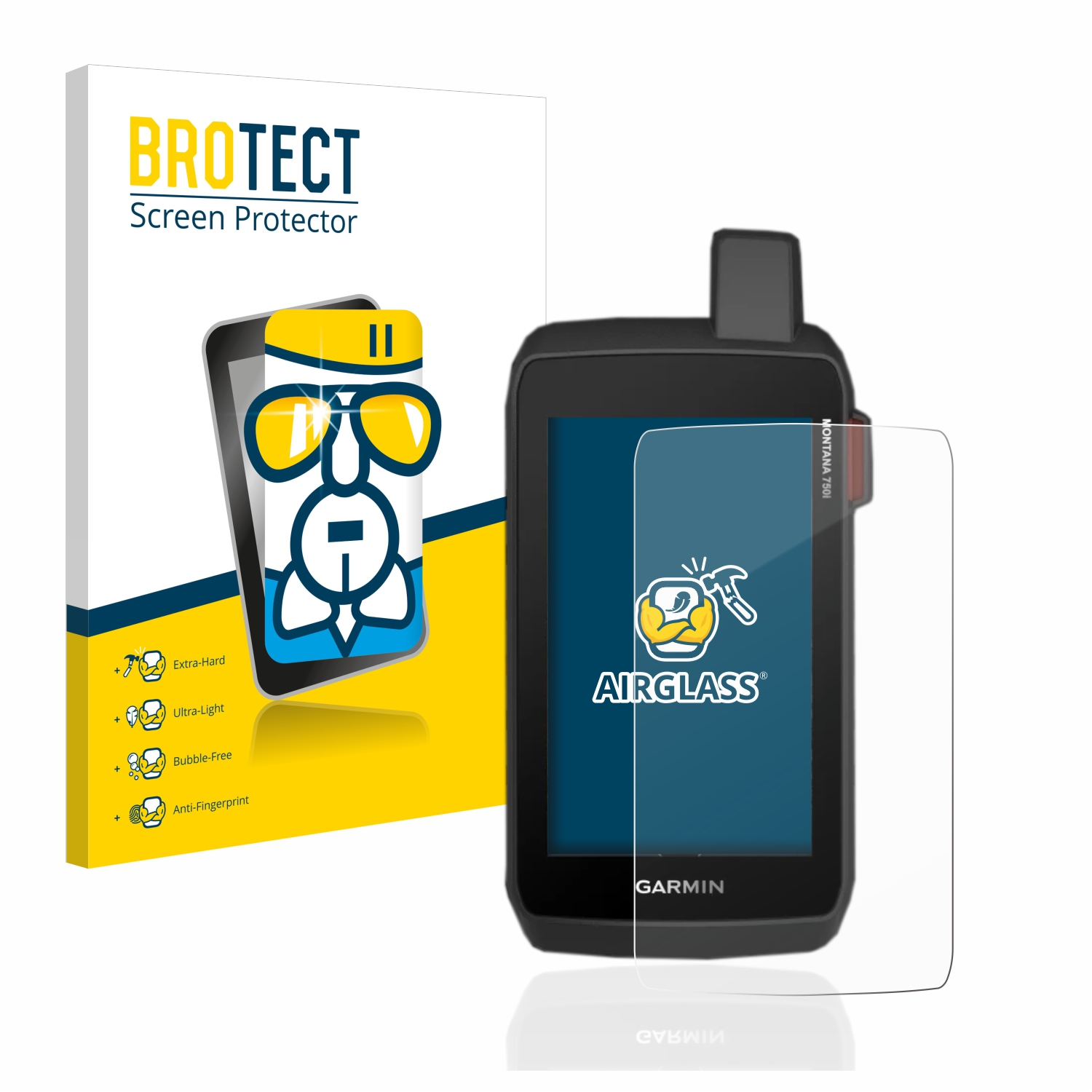 BROTECT Airglass klare Schutzfolie(für Montana Garmin 700)