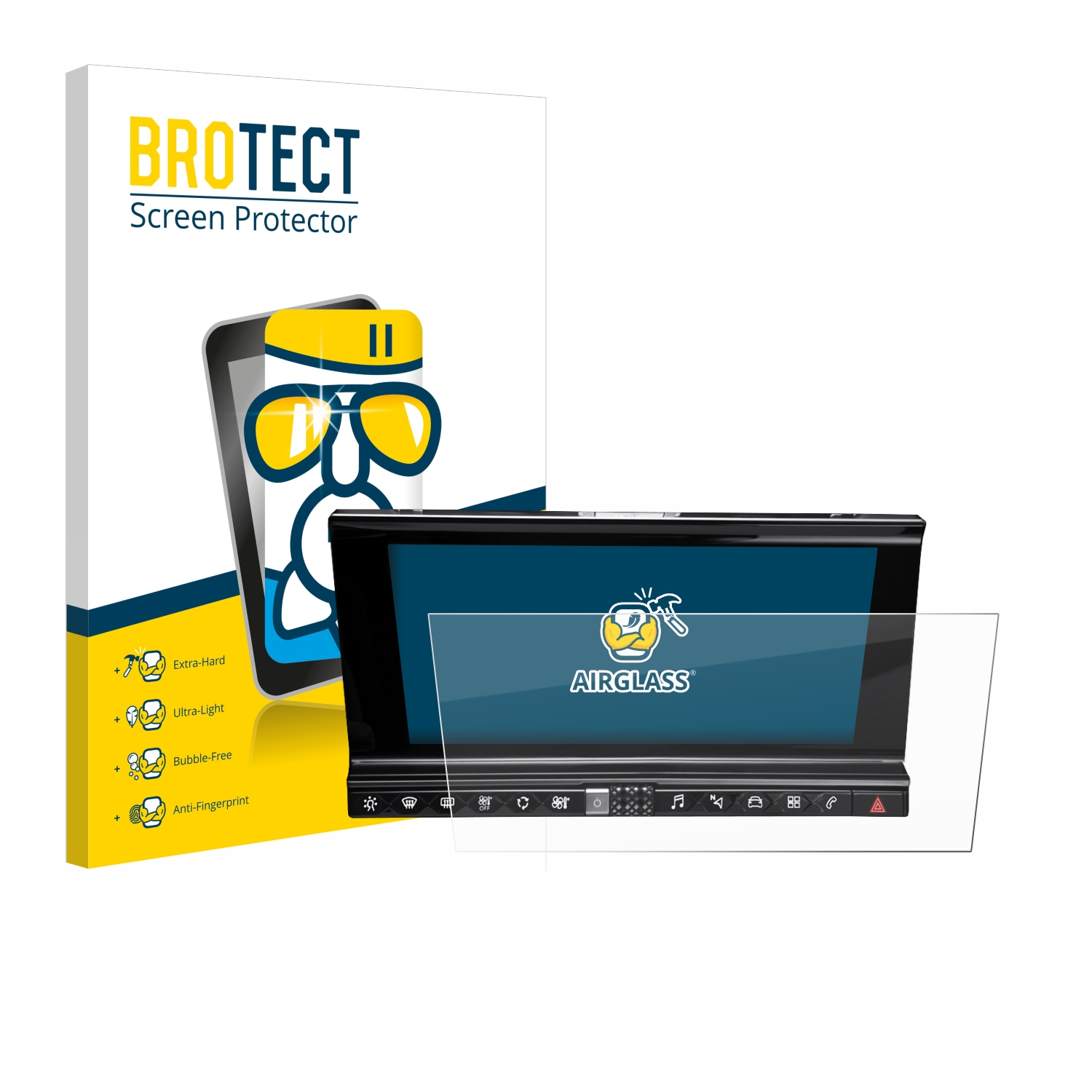 BROTECT Airglass klare Schutzfolie(für DS Crossback 7 Infotainmentsystem)
