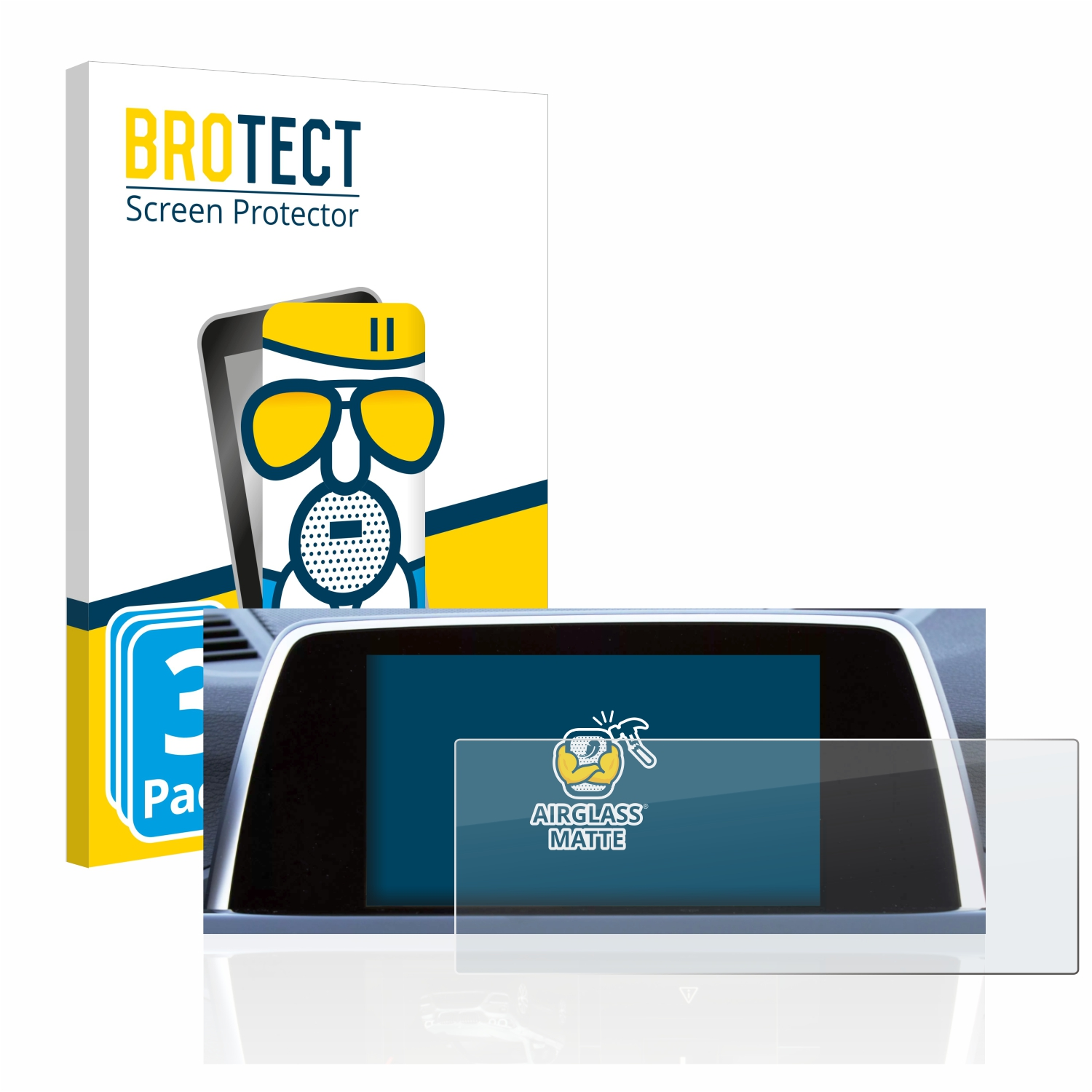 BROTECT 3x Airglass matte Schutzfolie(für Coupe Pro 2011 6 iDrive F13 10.2\