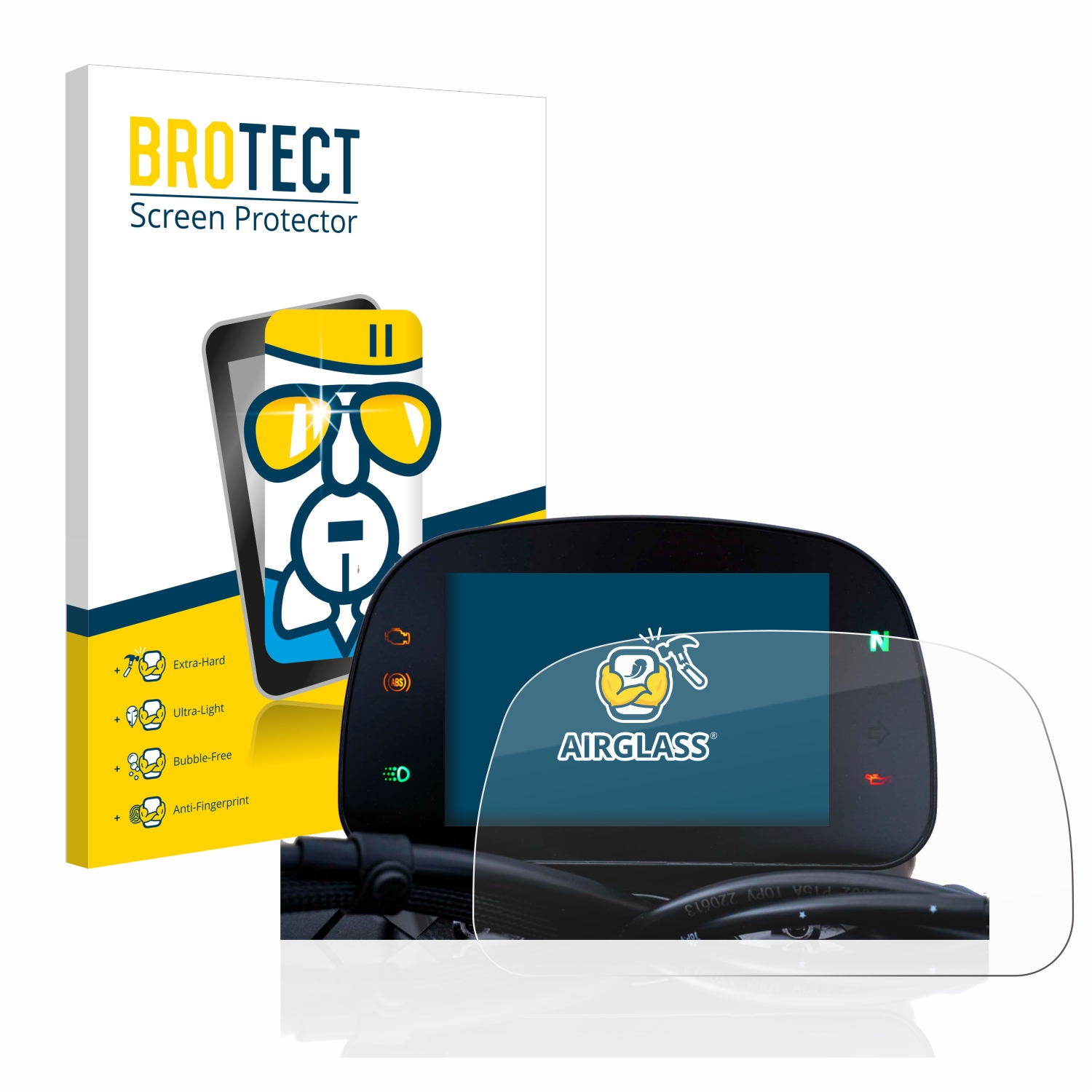 BROTECT Airglass Schutzfolie(für klare Seiemmezzo Morini Moto TFT 5\