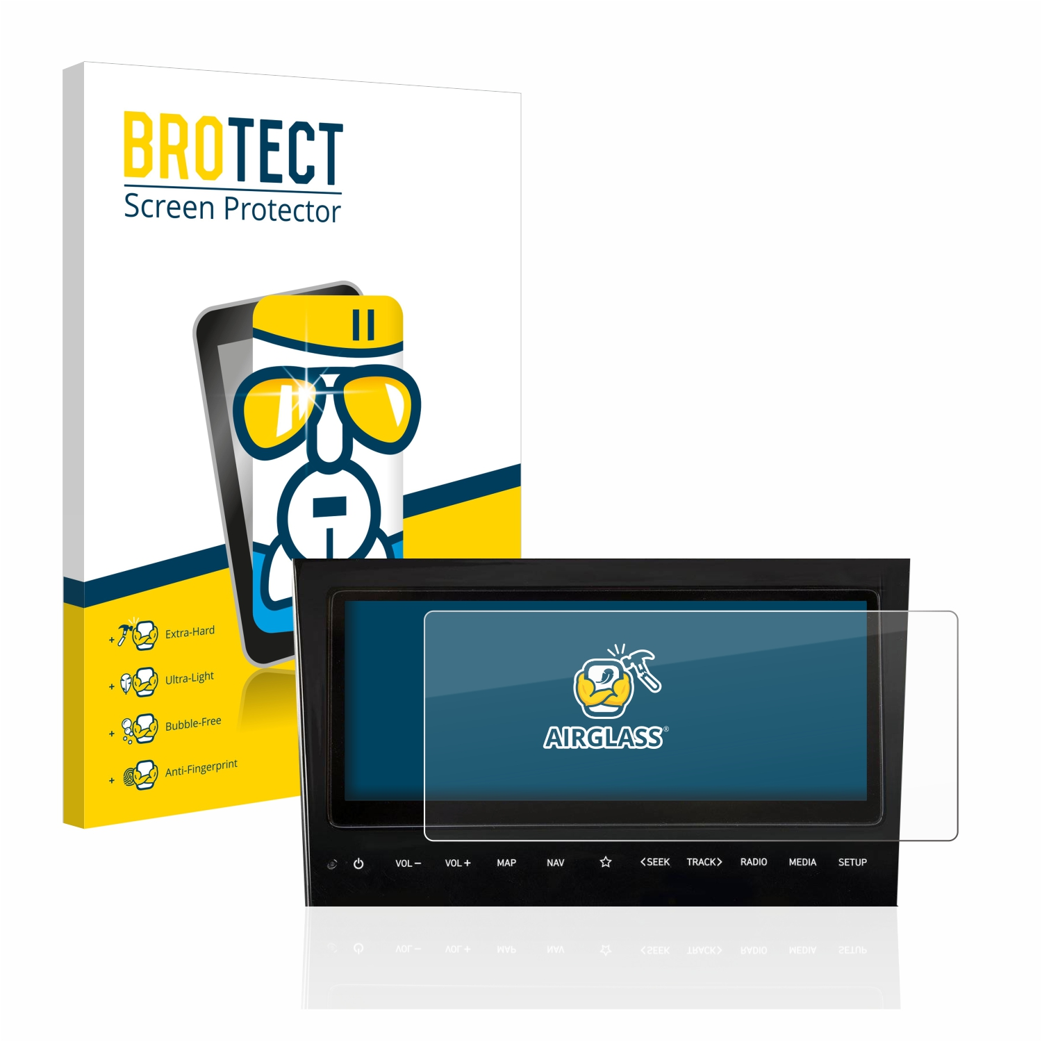 Tucson BROTECT Airglass System Schutzfolie(für NX4 klare 2021 Hyundai Infotainment 10\
