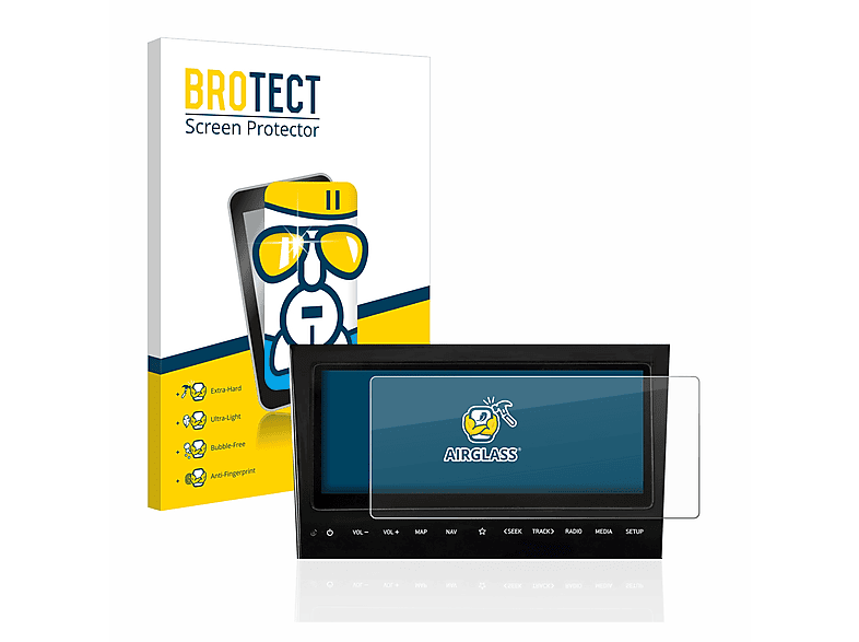BROTECT Airglass klare Schutzfolie(für Hyundai Tucson NX4 2021 Infotainment System 10\