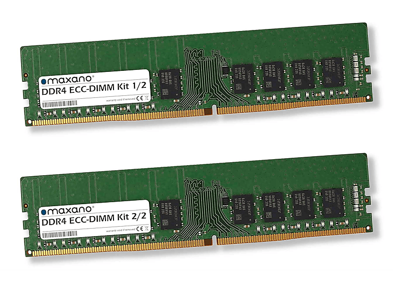 MAXANO 32GB Kit 2x 16GB RAM für Fujitsu (Siemens) Primergy TX1310 M3 (D3521) (PC4-19200 ECC-DIMM) Arbeitsspeicher 32 GB SDRAM