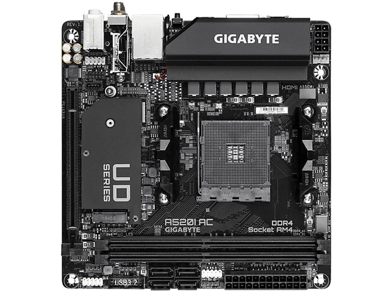 GIGABYTE A520I AC Mainboards schwarz | MediaMarkt