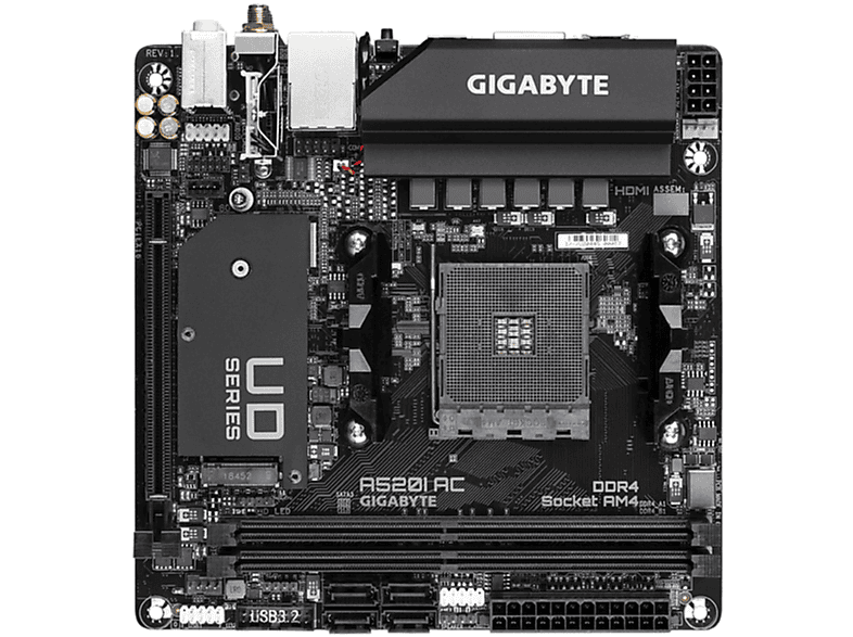 AC GIGABYTE schwarz A520I Mainboards